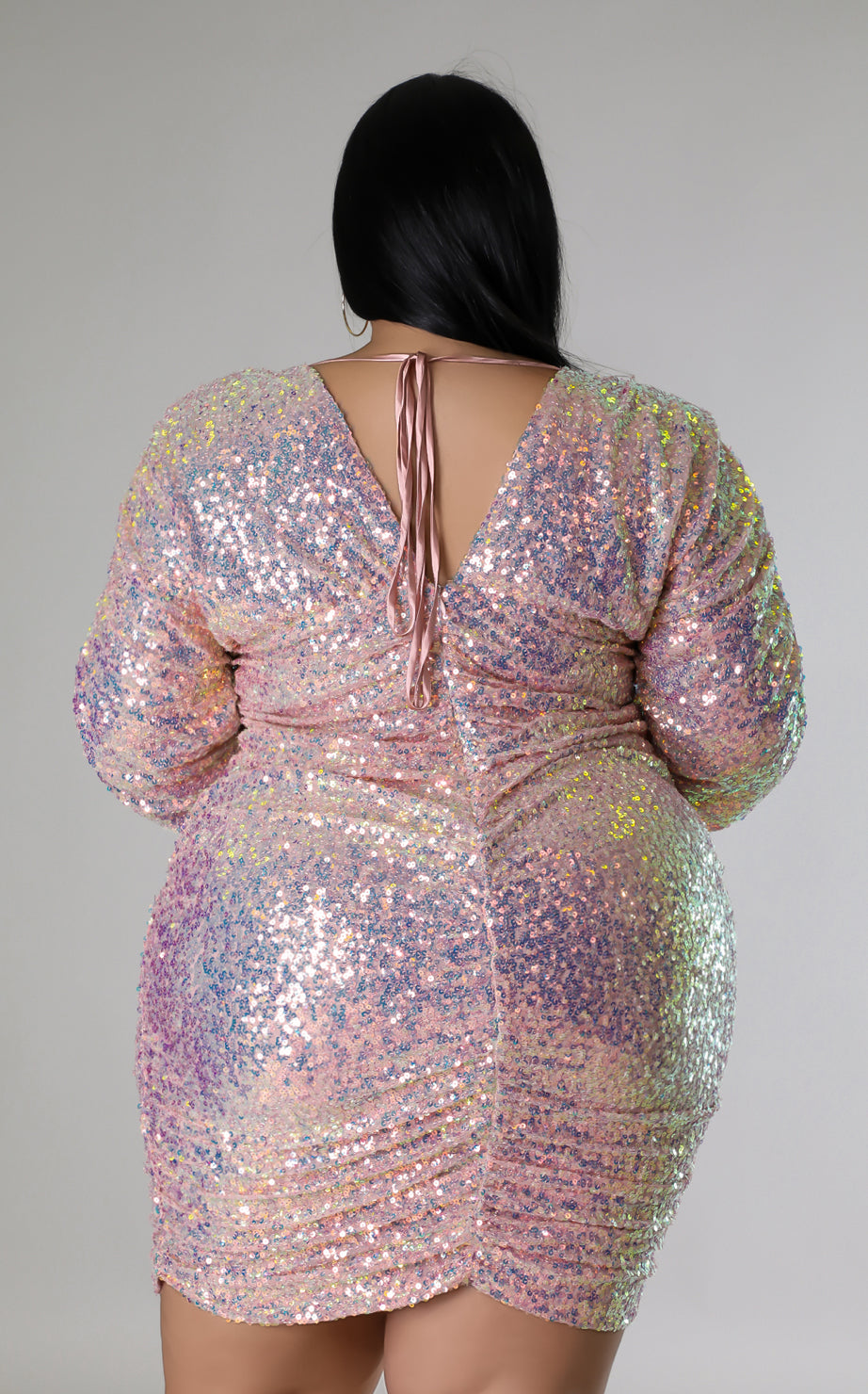 Plus Size Pink Sequin dress - Mogul Boutique Black dress dress mini dress 1x / Pink Plus Size Pink Sequin dress - Mogul Boutique Black dress dress mini dress 1x / Pink