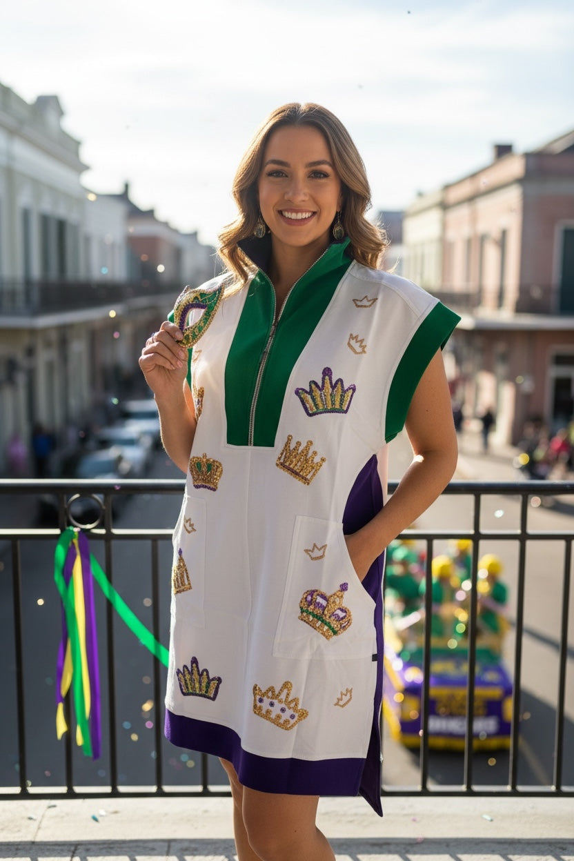 Mardi Gras Tennis Dress