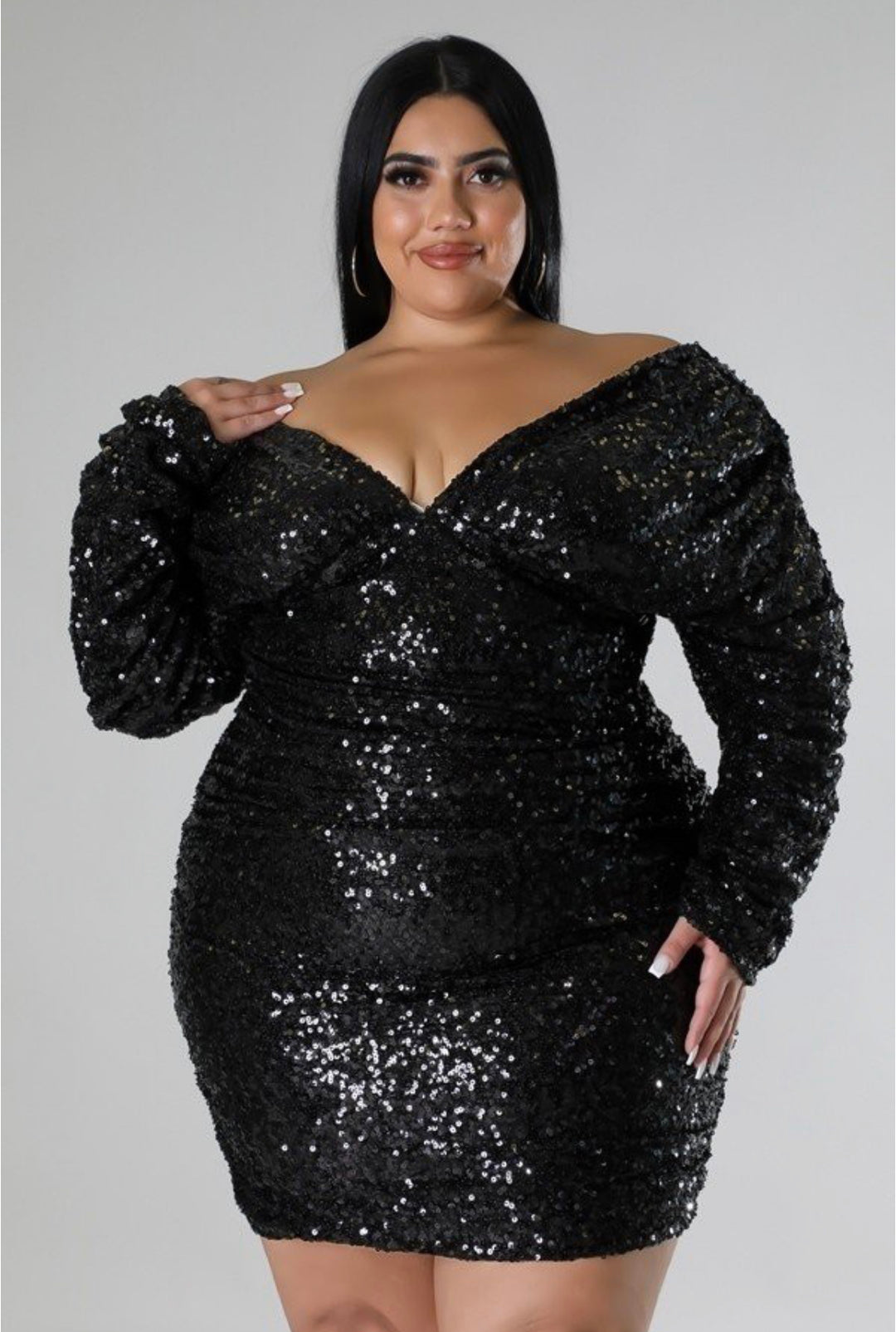 Plus Size Black Sequin Dress Plus Size Black Sequin Dress