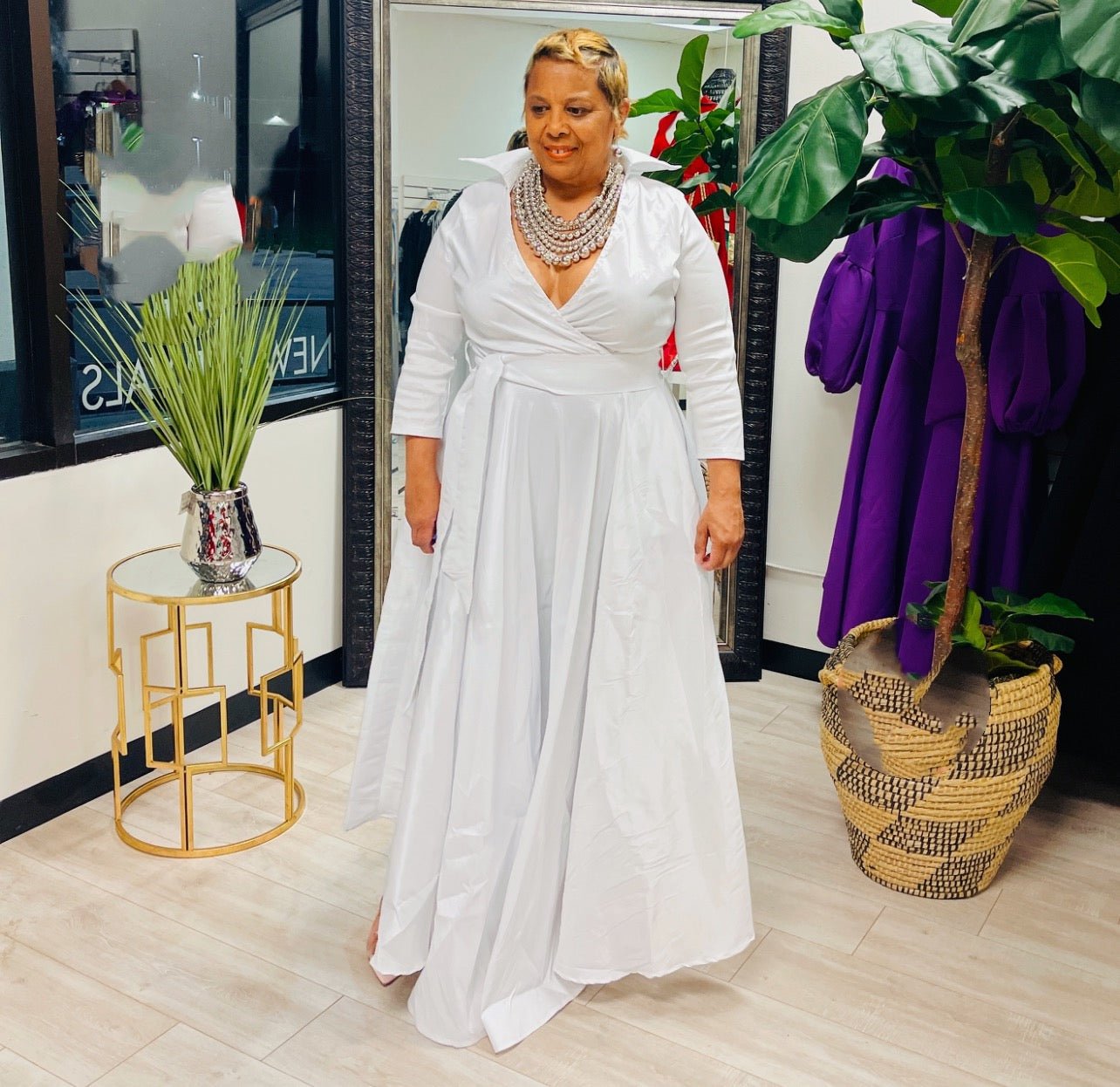 White Aline Maxi dress White Aline Maxi dress